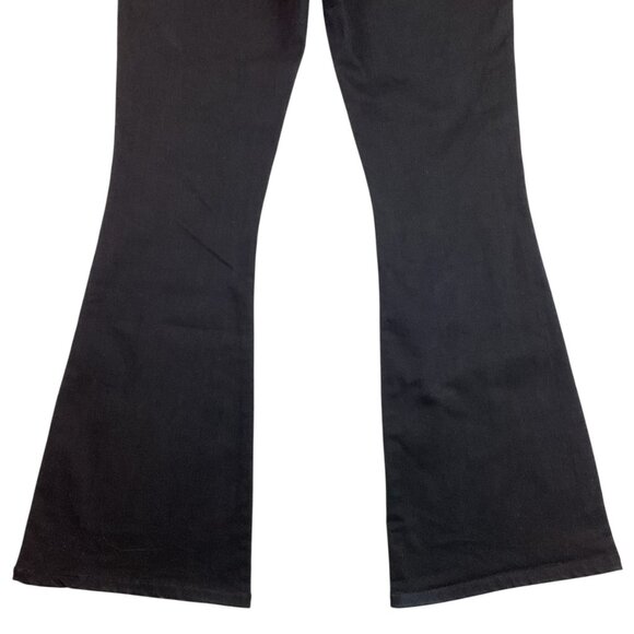 Frame Le High Flare Womens 31 Jeans Black Cotton Blend - Picture 11 of 16